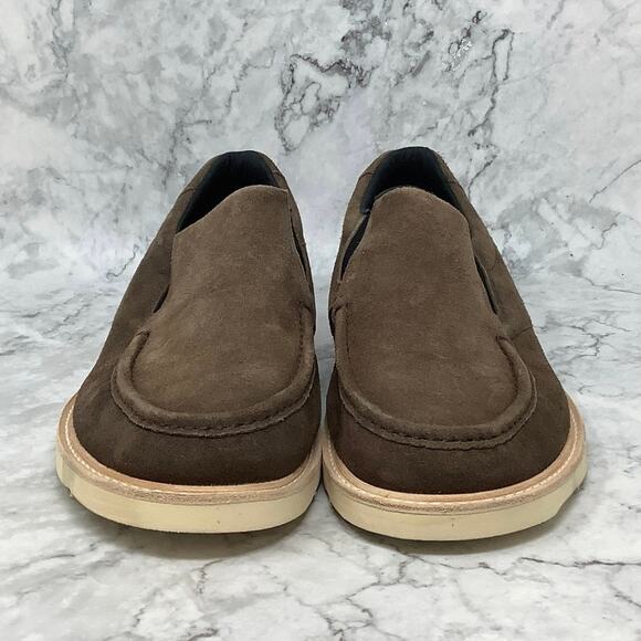 SAS Size 10 W Trail Brown Hangout Leather Loafers Shoes Slip On BR3-11 - Picture 2 of 9